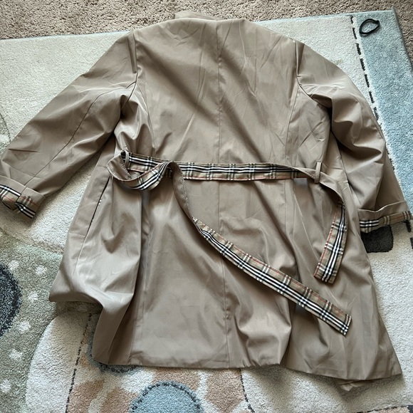 Burberry classic checkered coat trench jacket usa Small Medium - Picture 10 of 14